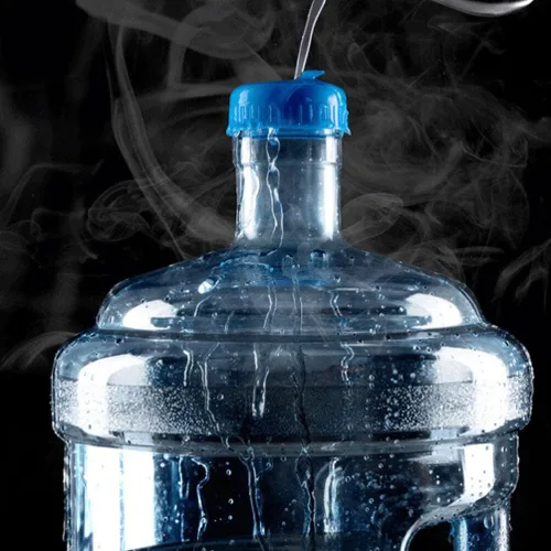 Vista 5 de Luxshiny Cubo de agua purificado de plástico con mango para uso y almacenamiento para acampar e hidratación diaria