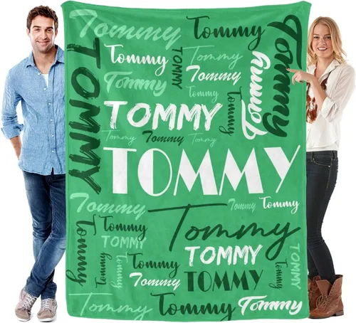 Vista 23 de Dr.TOUGH Mantas y mantas personalizadas con nombre, manta personalizada con nombre, manta personalizada para niños y adultos, manta de franela
