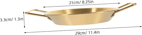 Vista 5 de OUNONA Tapa de olla para sartén de acero inoxidable, sartén binaural, antiadherente, construcción resistente, ahorra energía, perfecta para pasta