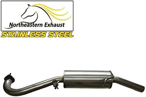 Vista 8 de Northeastern Exhaust Resonador de acero inoxidable, tubo intermedio, kit de sistema de silenciador compatible con Infiniti QX4 2002-2003 y Nissan