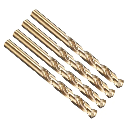 Vista 139 de PATIKIL Broca Jobber de 0.039 in, vástago recto M35 cobalto 5% acero de alta velocidad 135° acabado dorado para metal duro de acero inoxidable - 2