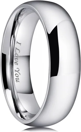 Vista 41 de King Will Alianza de boda de acero inoxidable 316L para hombres y mujeres, anillo de boda de 0.31 a 0.315 pulgadas de ancho, chapado en negro