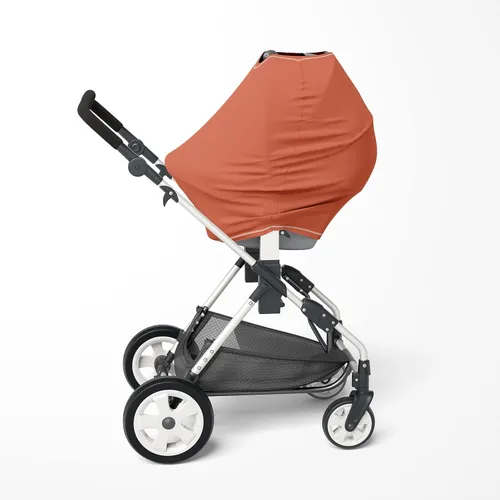 Vista 2 de Natemia Fundas de asiento de automóvil para bebés, multiusos, transpirable, cubierta de lactancia, cobertura elástica de 360 grados, privacidad