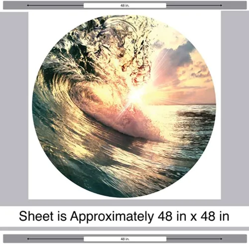 Vista 2 de Big Wave Océano Decal- de pared calcomanía decorativo para pared por chromantics