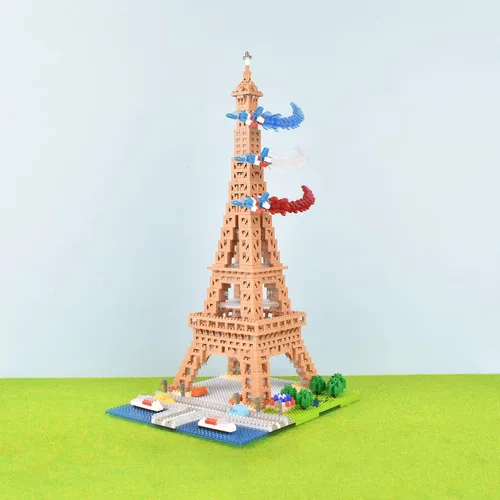 Vista 6 de nanoblock - World Famous - Edición de lujo de la Torre Eiffel, kit de construcción avanzado de la serie Hobby