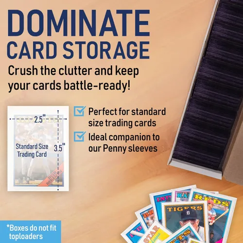 Vista 3 de Caja de Almacenamiento Premium para Tarjetas Coleccionables de Deportes, Béisbol, Fútbol Americano, Baloncesto, MTG y TCG para Coleccionistas