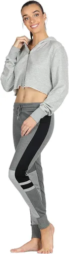 Vista 3 de icyzone Sudadera de manga larga con cremallera para mujer