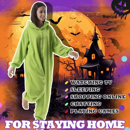 Vista 3 de Beauty Shine - Mameluco unisex para adultos, disfraz de personaje de caricaturas para cosplay, Halloween, Navidad, ropa para dormir o estar en casa