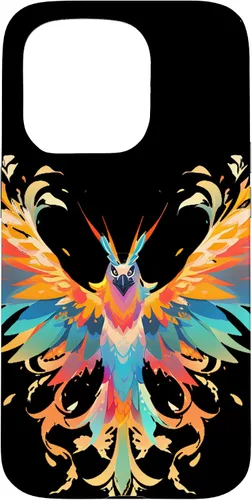 Vista 13 de Funda para iPhone 11 Rising Phoenix Fire Colorful Bird Open Wing Rebirth