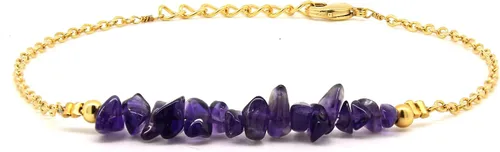 Vista 34 de Gempires Natural Chips Bar Bracelet, Energy Healing Crystals, Birthday, Gift for Her, Gemstone Jewelry 8 inch