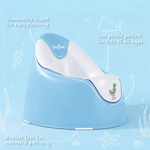 Vista 3 de Asiento de inodoro de entrenamiento para ir al baño y calcomanías mágicas que cambian de color, estanque Easy & Fun Toilet for Toddlers with