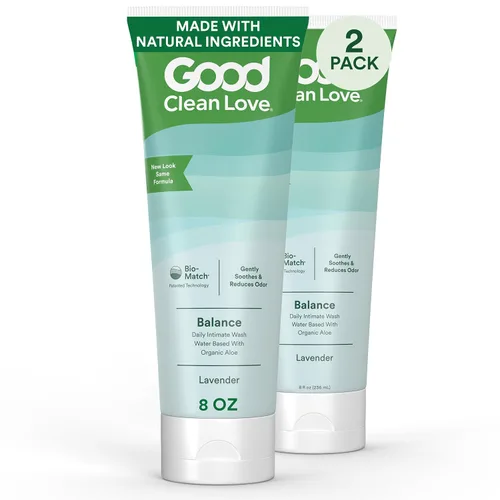 Vista 10 de Good Clean Love Balance Feminine Wash, limpiador hidratante vaginal equilibrado con pH para mujeres con ingredientes naturales, producto de limpieza