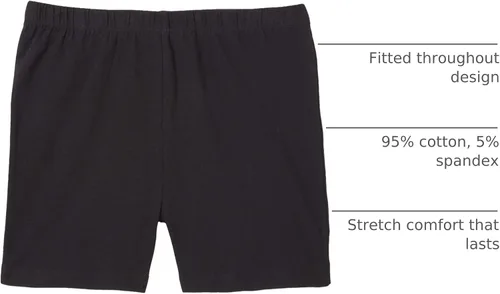 Vista 4 de French Toast Pantalones cortos elásticos grandes para niña
