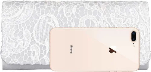 Vista 5 de Bolsos de mano para mujer, bolso de mano floral de encaje para boda, bolso de noche