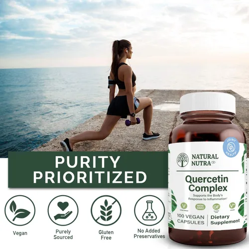 Vista 4 de Natural Nutra Complejo de quercetina bromelina y vitamina C cítricos, 100