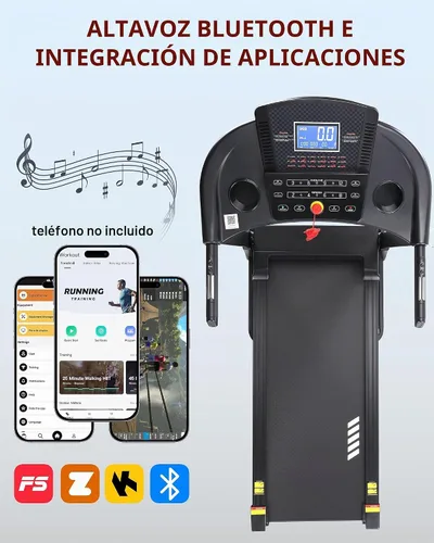 Vista 9 de ECHANFIT Cinta de correr con 15% de inclinación automática, cinta de correr plegable para el hogar, 0.6-10 MPH, capacidad de 350 libras, banda