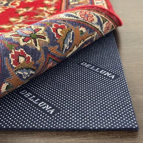 Vista 8 de DELLUNA Non-Slip Area Rug Pad 1/4" Thick Double Side Rubber + Felt, 2'x3' Premium Deluxe Cushioned- Safe for All Floors, Adds Comfort and