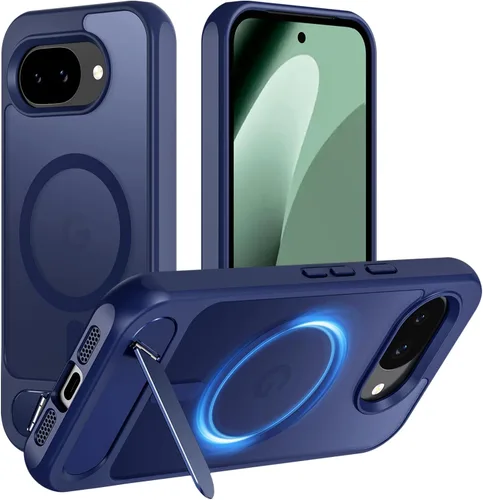 Vista 58 de Hualele - Funda magnética para Samsung Galaxy S24 Plus/S25 Plus con soporte de metal, [compatible con MagSafe]