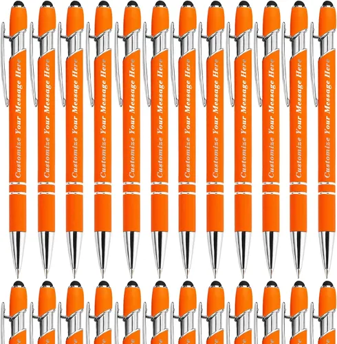 Vista 25 de Bolígrafos personalizados con lápiz capacitivo, bolígrafos grabados personalizados, impresos con tu logotipo o mensaje para Navidad, graduación