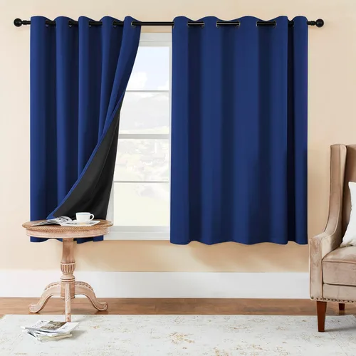 Vista 79 de Rutterllow - Cortinas 100% opacas, paneles de cortina con ojales, aislamiento térmico y bloqueo de luz para habitación y sala de estar