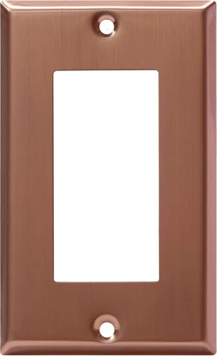 Vista 22 de ENERLITES Placa decorativa de pared metálica para interruptor o tomacorriente, acero inoxidable 201, tapa de tomacorriente, resistente a