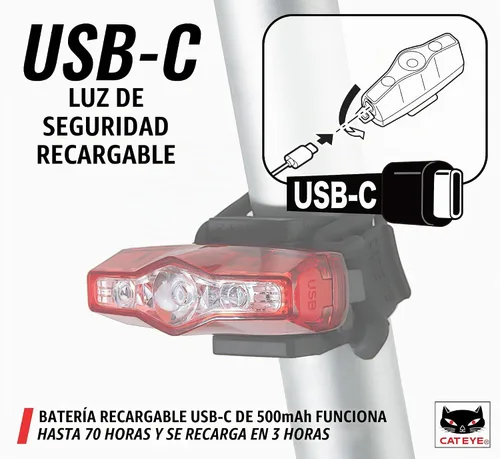 Vista 9 de CATEYE ViZ USB Rechargeable Daytime Safety Light