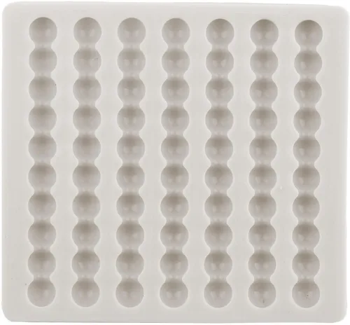 Vista 3 de Moldes de silicona con bordes de perlas, molde redondo para cadena de perlas para decoración de tartas, decoración de cupcakes, caramelo y goma