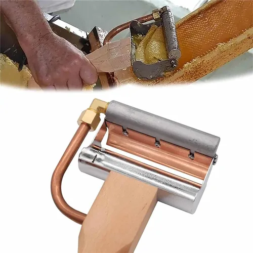 Vista 2 de ERICAT Extractor de miel eléctrico portátil, cuchillo cortador de miel eléctrico con mango aislado, eliminación eficiente de la cera y fácil