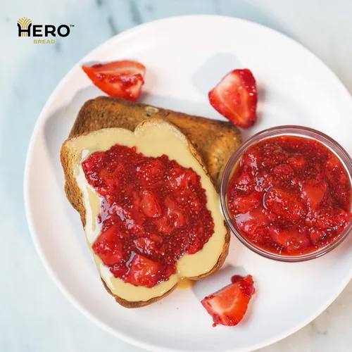 Vista 5 de Hero Pan de semillas — Delicioso pan con 1g de carbohidratos netos, 0g de azúcar, 60 calorías, 12g de fibra por rebanada Pan bajo en carbohidratos