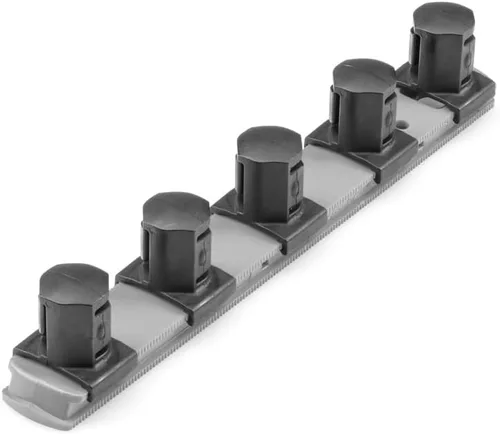 Vista 7 de TEKTON Carraca de 3/4 pulgadas x riel para dados de 8 pulgadas, 5 clips (rojo) OSR31105 Fabricado en Estados Unidos Negro