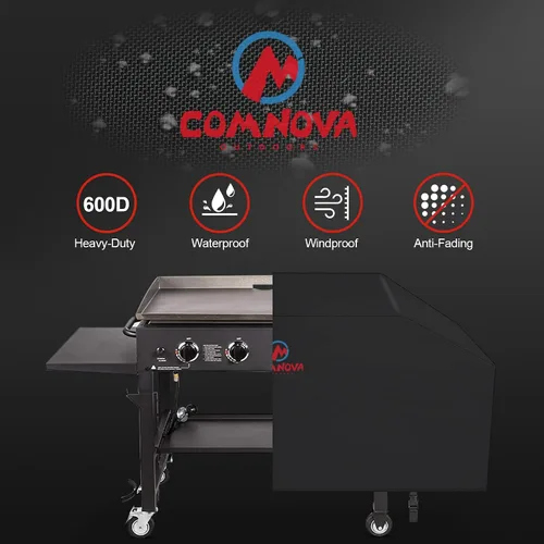 Vista 3 de Comnova - Cubierta de parrilla para Blackstone de 36 pulgadas - Funda de parrilla plana de 36" de 600D sin capucha, cubiertas de parrilla