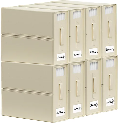 Vista 17 de SUOCO SheetCube - Organizadores de sábanas y almacenamiento de 2 unidades, organizador plegable de lino para armario, contenedor de caja