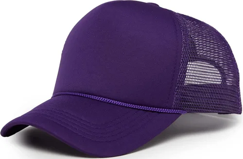 Vista 54 de Funky Junque Sombrero de camionero ligero Snapback de espuma de malla en Negro/Negro