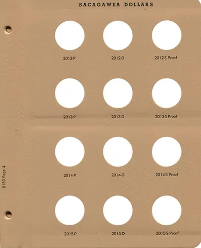 Vista 11 de Dansco Álbum Presidencial de Moneda del Dólar con Pruebas 2007-2011 Volumen 1#8184 con funda