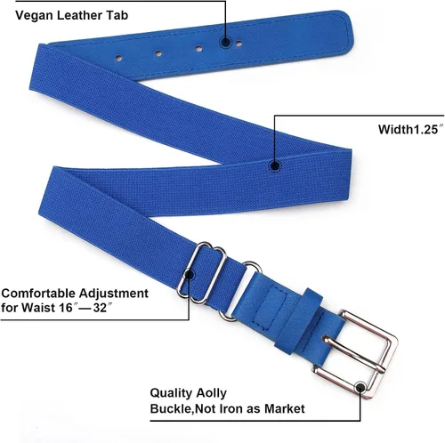 Vista 2 de UnFader Combo de calcetines y cinturones de béisbol para jóvenes y adultos, calcetines y cinturones elásticos de sóftbol