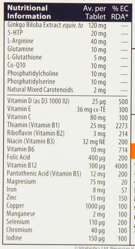 Vista 2 de VITABIÓTICOS - Neuromind Tablets 30ct