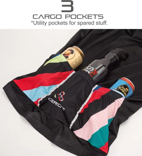 Vista 5 de CEROTIPOLAR Camisetas de ciclismo de gran tamaño UPF50+, ajuste holgado, tela ligera PRO de ajuste seco