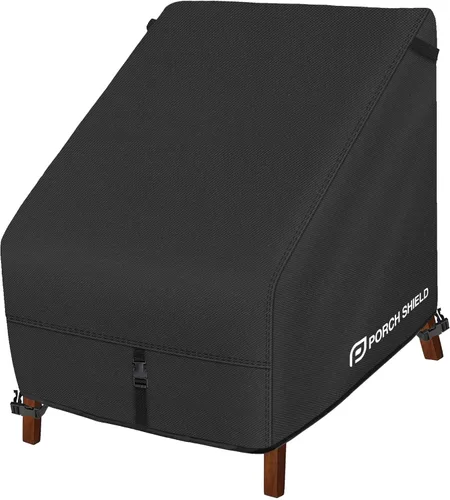 Vista 14 de Porch Shield Fundas para Sillas de Patio - Funda Impermeable para Silla de Salón Exterior de Asiento Profundo para Césped - 28 pulgadas de ancho x