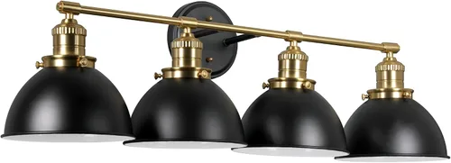 Vista 26 de Design House 519892 Kimball Industrial Farmhouse Luz de Pared Interior de 1 Luz con Pantalla de Metal para Pasillo, Baño, Cocina, Vestíbulo, Pintura