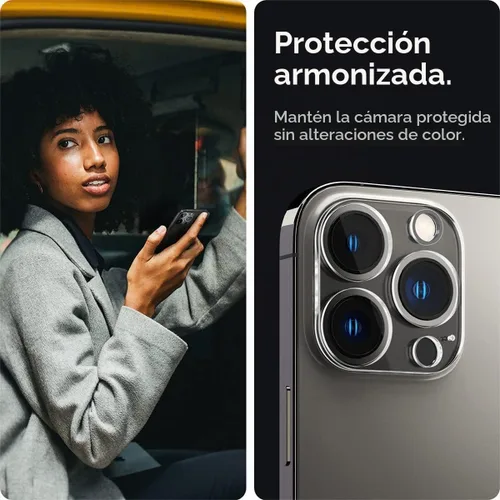 Vista 5 de Spigen Protector de pantalla para lente de cámara [GlasTR Optik] diseñado para iPhone 13 Pro Max (2021) / iPhone 13 Pro (2021) - Transparente