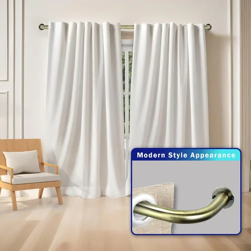 Vista 5 de Conjunto de barra de la marca Urbanest para cortinas opacas, ahorra energía, ajustable de 1 pulgada