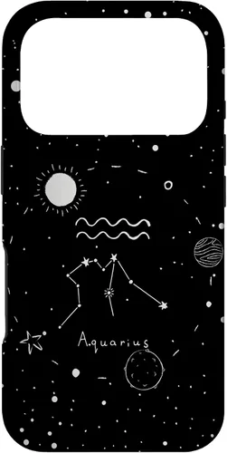 Vista 30 de Aquarius Astrology Celestial Zodiac Sign Aesthetic Case for iPhone 17