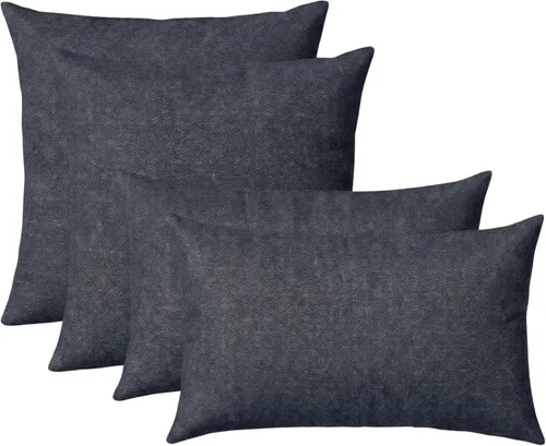 Vista 20 de RSH DECOR: Sunbrella Juego de 4 almohadas lumbares y cuadradas 20 x 12 pulgadas y 17 x 17 pulgadas Tela resistente al agua y a la decoloración