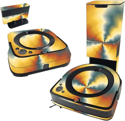 Vista 6 de MightySkins Skin compatible con iRobot Roomba s9+ Vacuum & Braava Jet m6 Bundle – Storm Cloud, funda de vinilo duradera y única Fácil de aplicar