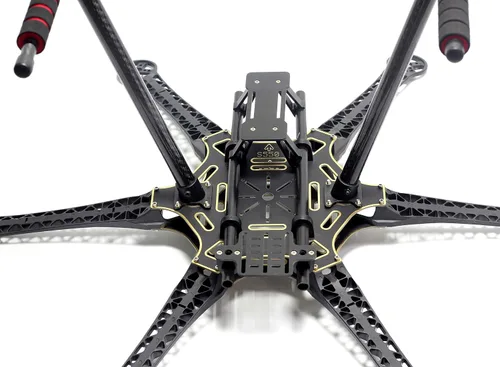 Vista 5 de Kit de marco Hexacopter S550 6-Axis Drone Flame con tren de aterrizaje de fibra de carbono