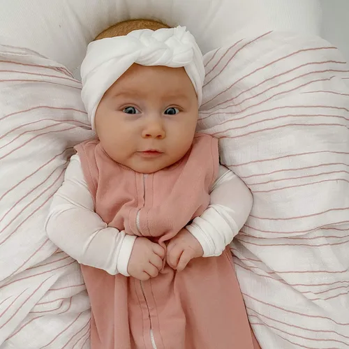 Vista 6 de Ely's & Co. Juego de 2 bolsas de dormir para bebé, 100% algodón de punto entrelazado para niñas de 3 a 6 meses