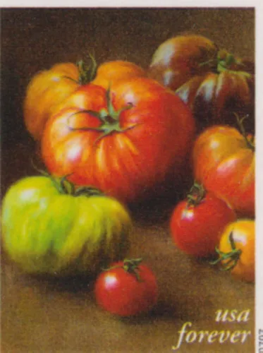 Vista 2 de USPS Folleto de sellos para siempre frutas y verduras de 20