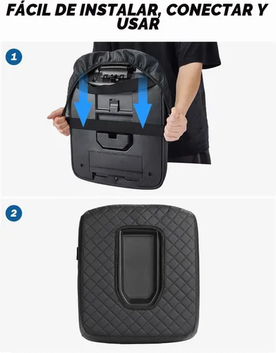 Vista 3 de ISSYAUTO Funda de consola central compatible con Silverado Sierra Jump Seat 2019-2024 Funda de cuero para reposabrazos