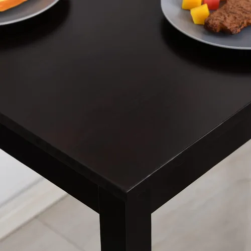 Vista 7 de HOMCOM Juego de mesa de comedor para 4, 5 piezas, mesa de cocina moderna y sillas, juego de comedor de madera para espacios pequeños, rincón
