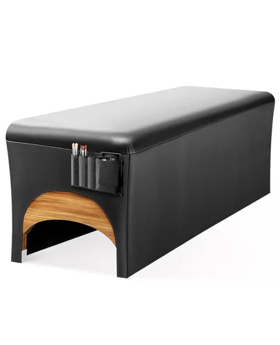 Vista 12 de Onism Funda de cama para extensiones de pestañas, cubierta de mesa de Negro